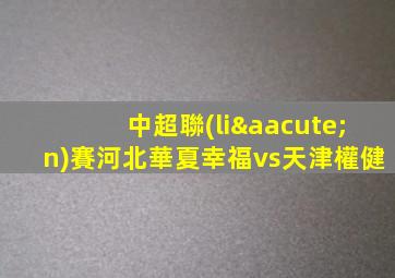 中超聯(lián)賽河北華夏幸福vs天津權健